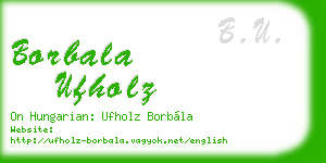 borbala ufholz business card